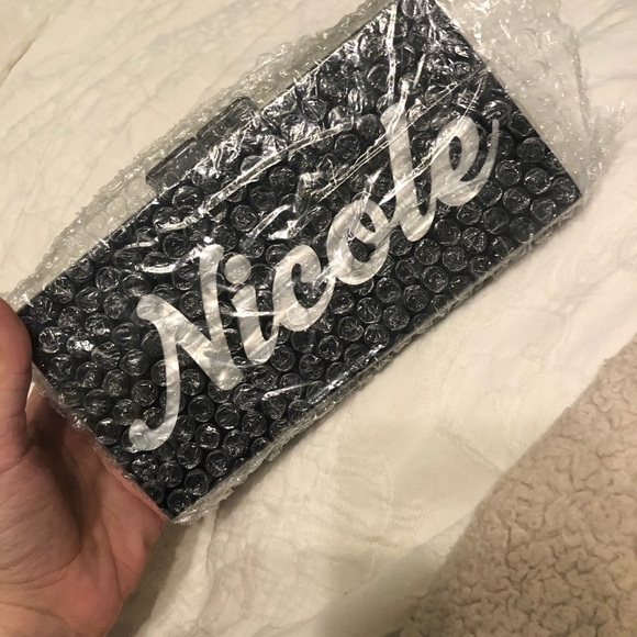 NWT Rae of Light Standard Custom Acrylic Box Bag, with “Nicole” - Picture 7 of 13